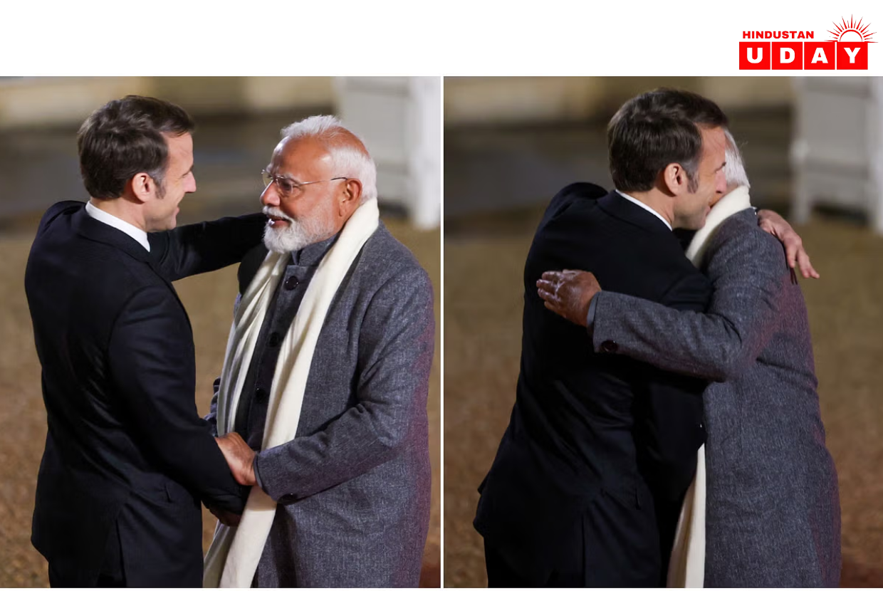 फ्रांस में पीएम मोदी का स्वागत