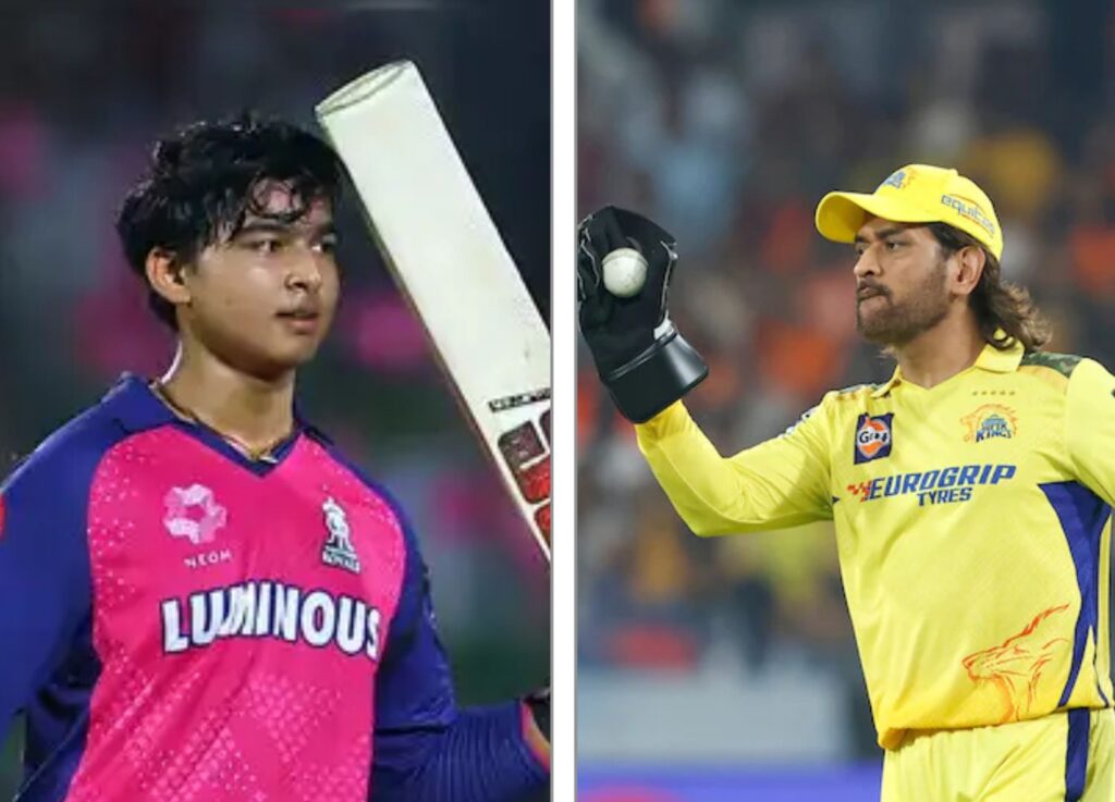 CSK vs RR IPL 2025 धोनी का अनुभव और वैभव का युवा जोश आमने-सामने