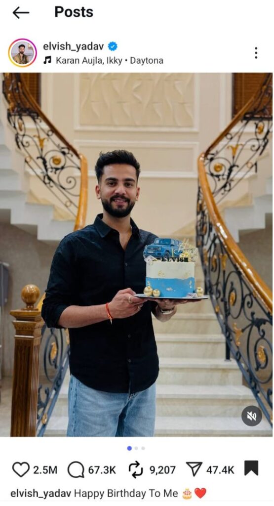 Elvish Yadav Birthday